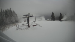 Horní část sjezdovky Skiareálu Ramzová