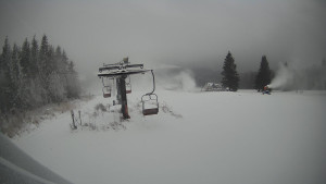 Horské atrakce Ramzová - Horní část sjezdovky Skiareálu Ramzová - 23.11.2025 v 07:30