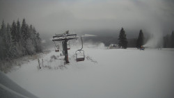 Horní část sjezdovky Skiareálu Ramzová