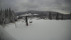 Horní část sjezdovky Skiareálu Ramzová