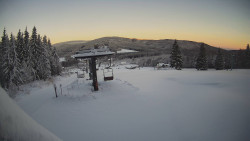 Horní část sjezdovky Skiareálu Ramzová