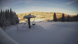 Horní část sjezdovky Skiareálu Ramzová