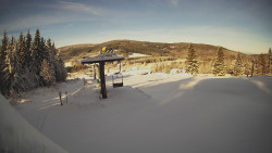 Horní část sjezdovky Skiareálu Ramzová