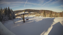 Horní část sjezdovky Skiareálu Ramzová