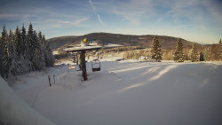 Horní část sjezdovky Skiareálu Ramzová