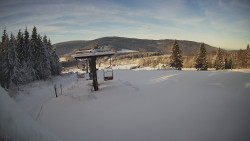 Horní část sjezdovky Skiareálu Ramzová