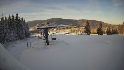 Horní část sjezdovky Skiareálu Ramzová