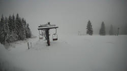 Horní část sjezdovky Skiareálu Ramzová