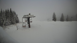 Horní část sjezdovky Skiareálu Ramzová