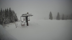 Horní část sjezdovky Skiareálu Ramzová