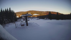 Horní část sjezdovky Skiareálu Ramzová