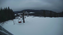 Horní část sjezdovky Skiareálu Ramzová