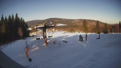 Horní část sjezdovky Skiareálu Ramzová