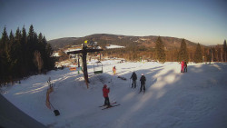 Horní část sjezdovky Skiareálu Ramzová