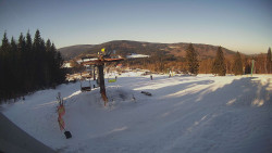 Horní část sjezdovky Skiareálu Ramzová