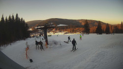 Horní část sjezdovky Skiareálu Ramzová