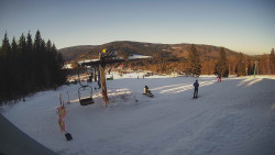 Horní část sjezdovky Skiareálu Ramzová