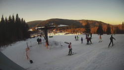 Horní část sjezdovky Skiareálu Ramzová