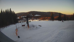 Horní část sjezdovky Skiareálu Ramzová