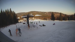 Horní část sjezdovky Skiareálu Ramzová