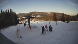 Horní část sjezdovky Skiareálu Ramzová