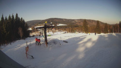 Horní část sjezdovky Skiareálu Ramzová