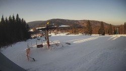 Horní část sjezdovky Skiareálu Ramzová