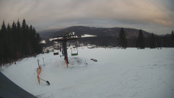 Horní část sjezdovky Skiareálu Ramzová