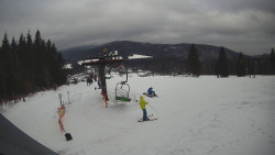 Horní část sjezdovky Skiareálu Ramzová