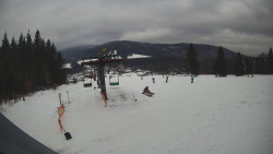 Horní část sjezdovky Skiareálu Ramzová