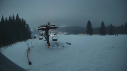 Horní část sjezdovky Skiareálu Ramzová