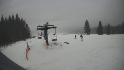 Horní část sjezdovky Skiareálu Ramzová