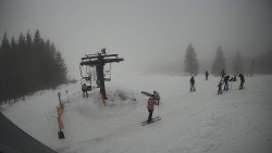 Horní část sjezdovky Skiareálu Ramzová