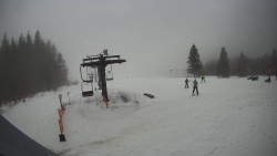 Horní část sjezdovky Skiareálu Ramzová