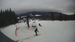 Horní část sjezdovky Skiareálu Ramzová