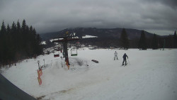 Horní část sjezdovky Skiareálu Ramzová