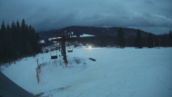 Horní část sjezdovky Skiareálu Ramzová