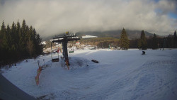 Horní část sjezdovky Skiareálu Ramzová