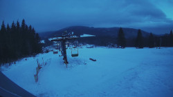 Horní část sjezdovky Skiareálu Ramzová