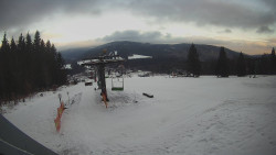 Horní část sjezdovky Skiareálu Ramzová