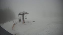 Horní část sjezdovky Skiareálu Ramzová