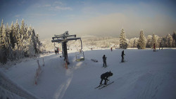 Horní část sjezdovky Skiareálu Ramzová