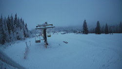 Horní část sjezdovky Skiareálu Ramzová