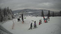 Horní část sjezdovky Skiareálu Ramzová