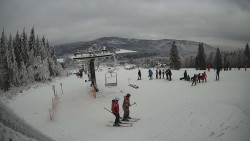 Horní část sjezdovky Skiareálu Ramzová