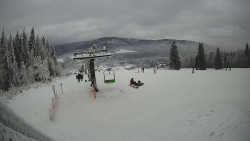 Horní část sjezdovky Skiareálu Ramzová