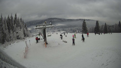 Horní část sjezdovky Skiareálu Ramzová