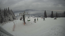 Horní část sjezdovky Skiareálu Ramzová