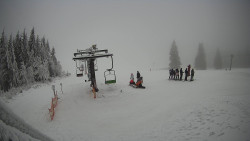 Horní část sjezdovky Skiareálu Ramzová