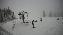 Horní část sjezdovky Skiareálu Ramzová